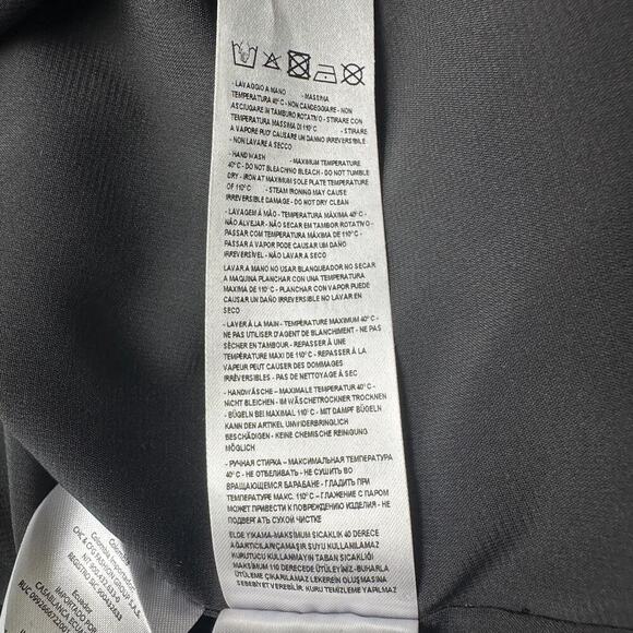 Armani exchange Little Black Dress. Leather accents and sparkly Fringe. Unique! - Picture 14 of 16